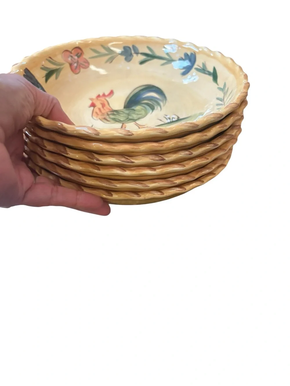 Target Home Hand-Painted Rooster Ceramic 9